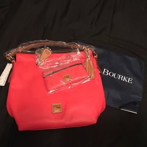 NWT Dooney & Bourke w/duster, coin purse, key fob